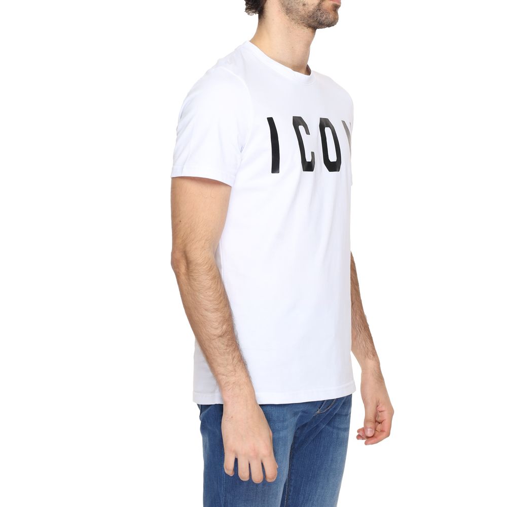 Icon Λευκό Βαμβακερό T-Shirt