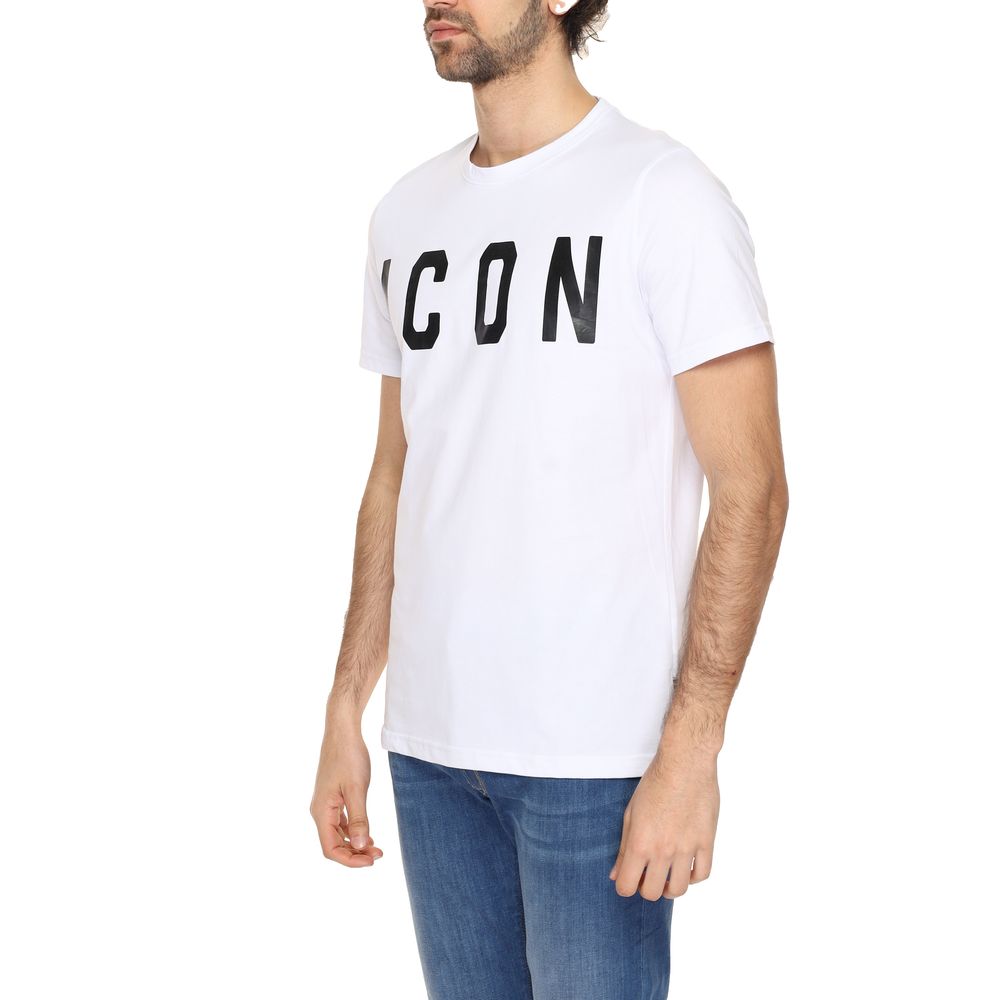 Icon Λευκό Βαμβακερό T-Shirt