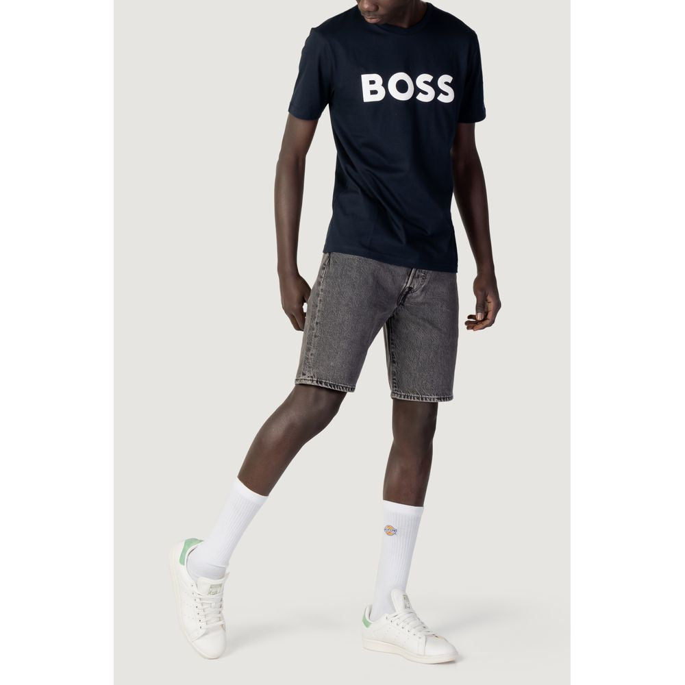 Μπλουζάκι Hugo Boss Blue Cotton