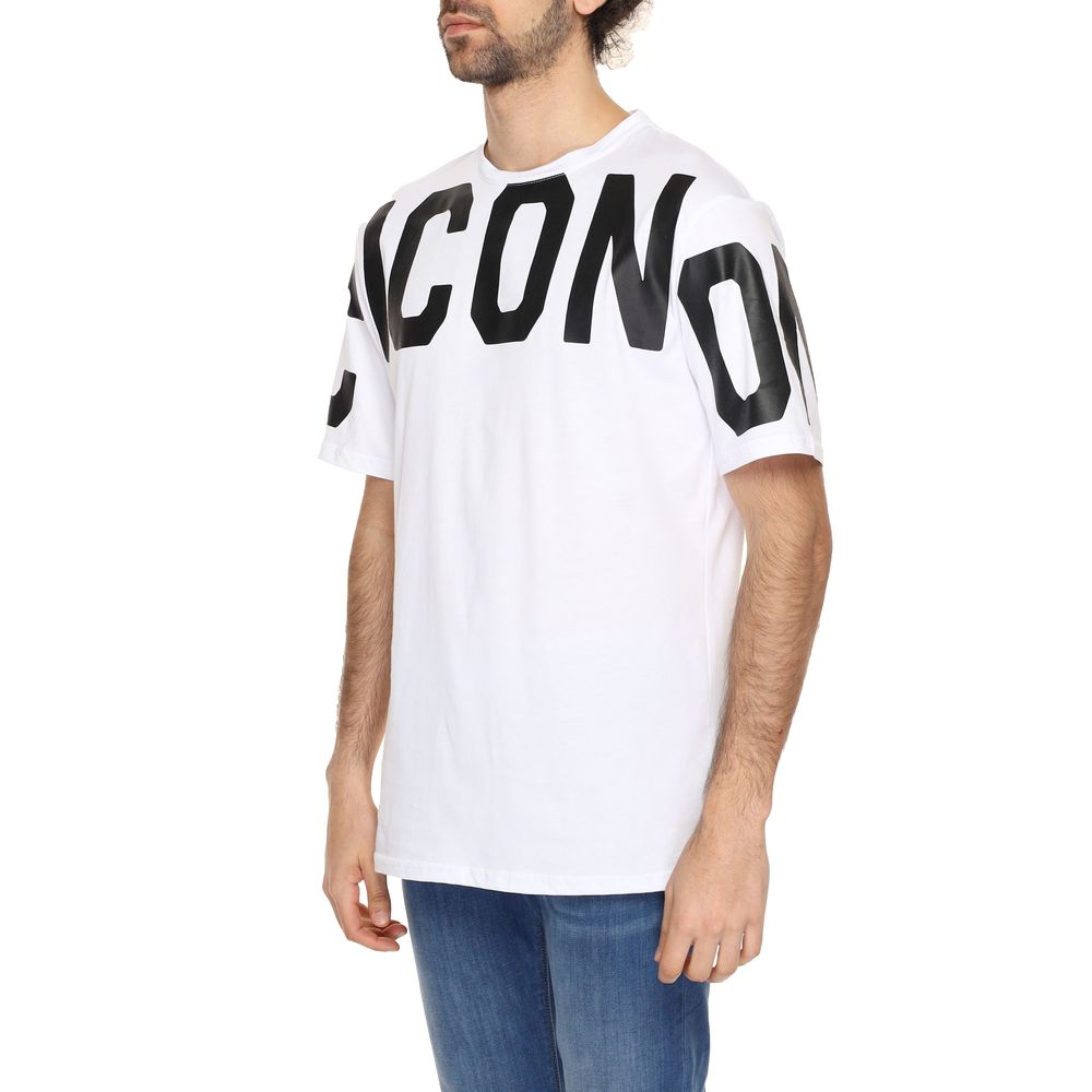 Icon Λευκό Βαμβακερό T-Shirt