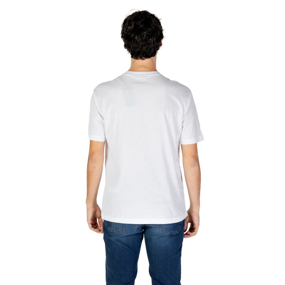 EA7 Emporio Armani Λευκό Βαμβακερό T-Shirt