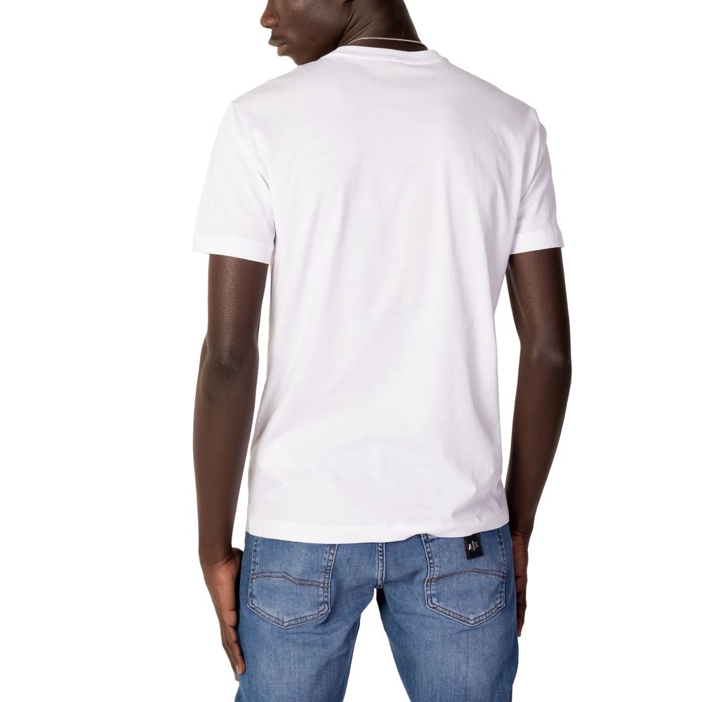 Λευκό Βαμβακερό T-Shirt EA7 Emporio Armani