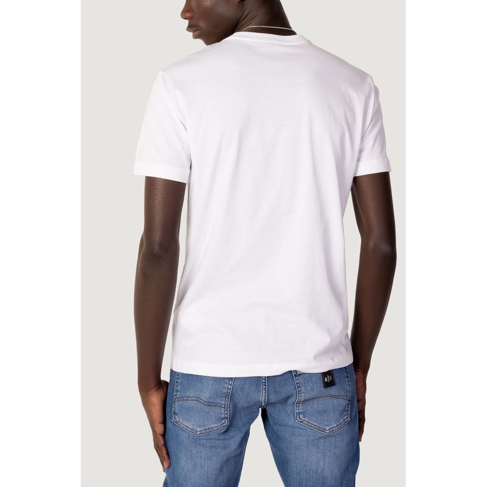 Λευκό Βαμβακερό T-Shirt EA7 Emporio Armani