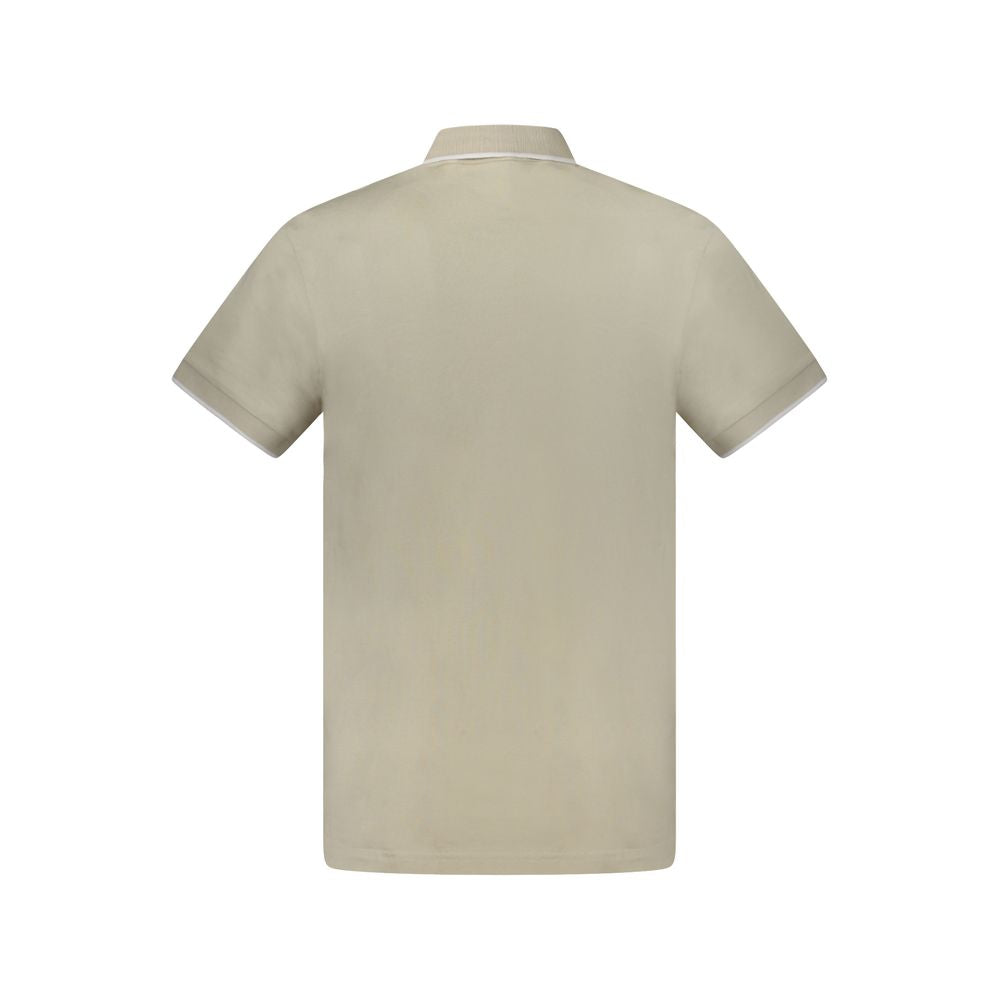 Hugo Boss Beige Cotton Men Polo Shirt