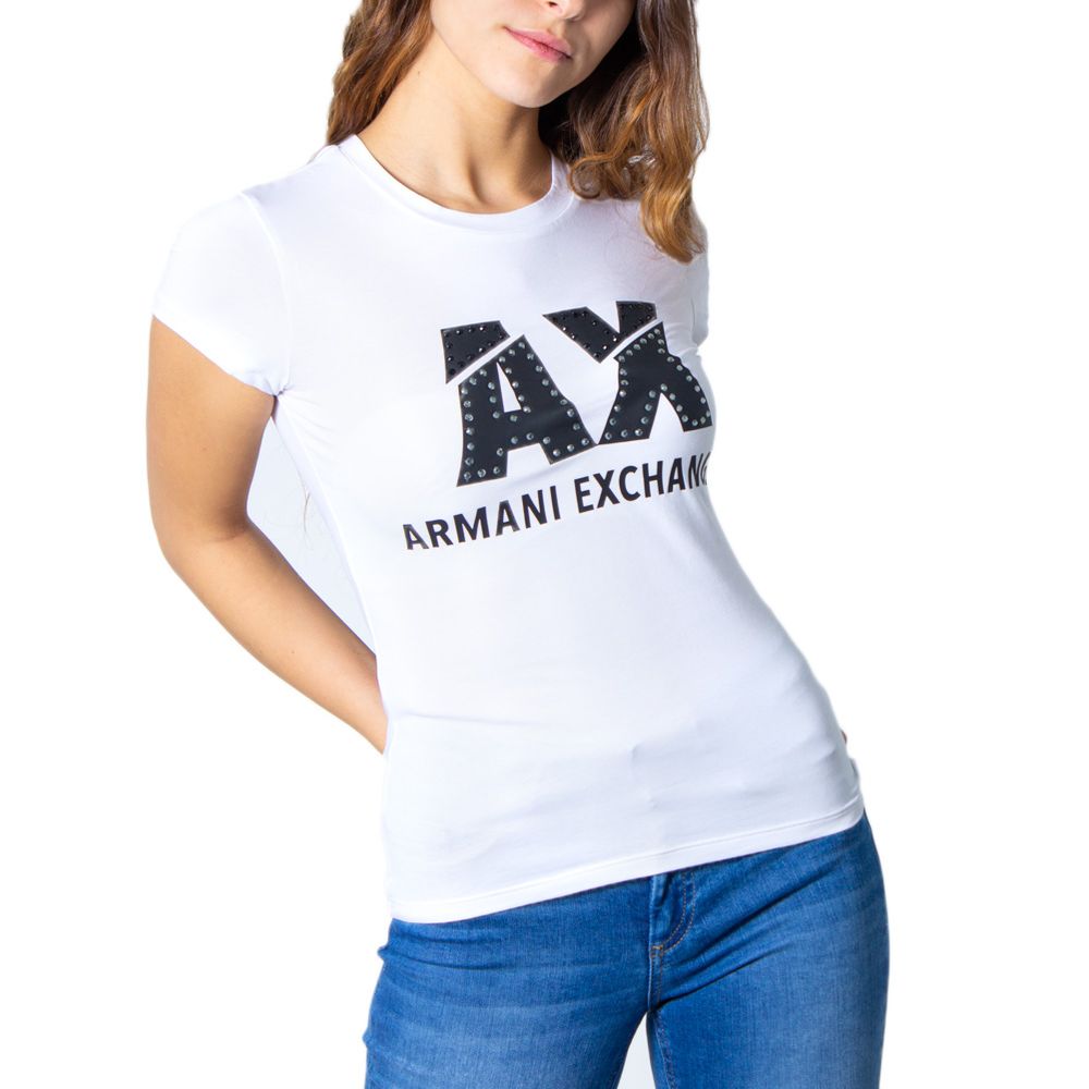 Armani Exchange Λευκά Βαμβακερά Τοπ & T-Shirt