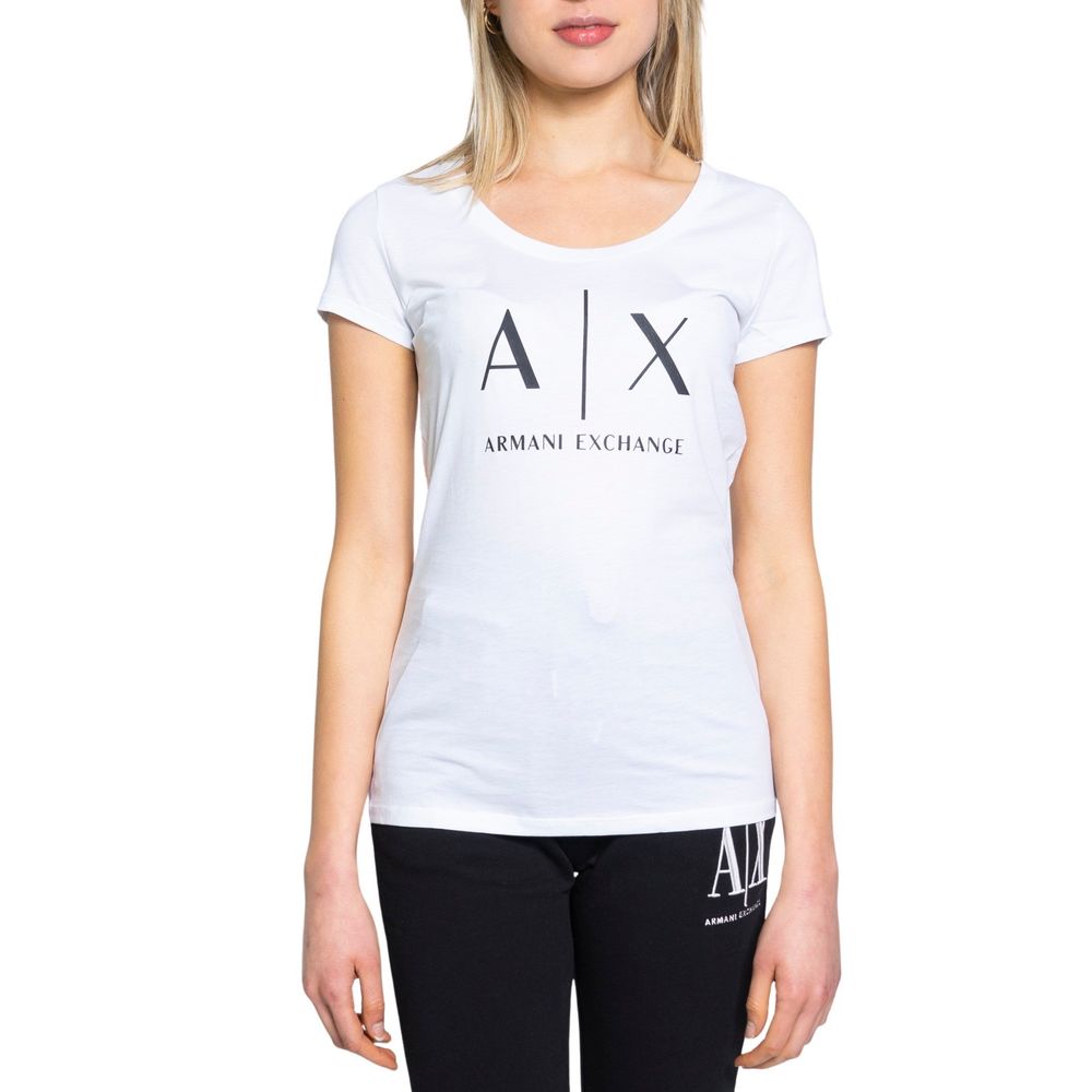 Armani Exchange Λευκά Βαμβακερά Top & T-Shirt