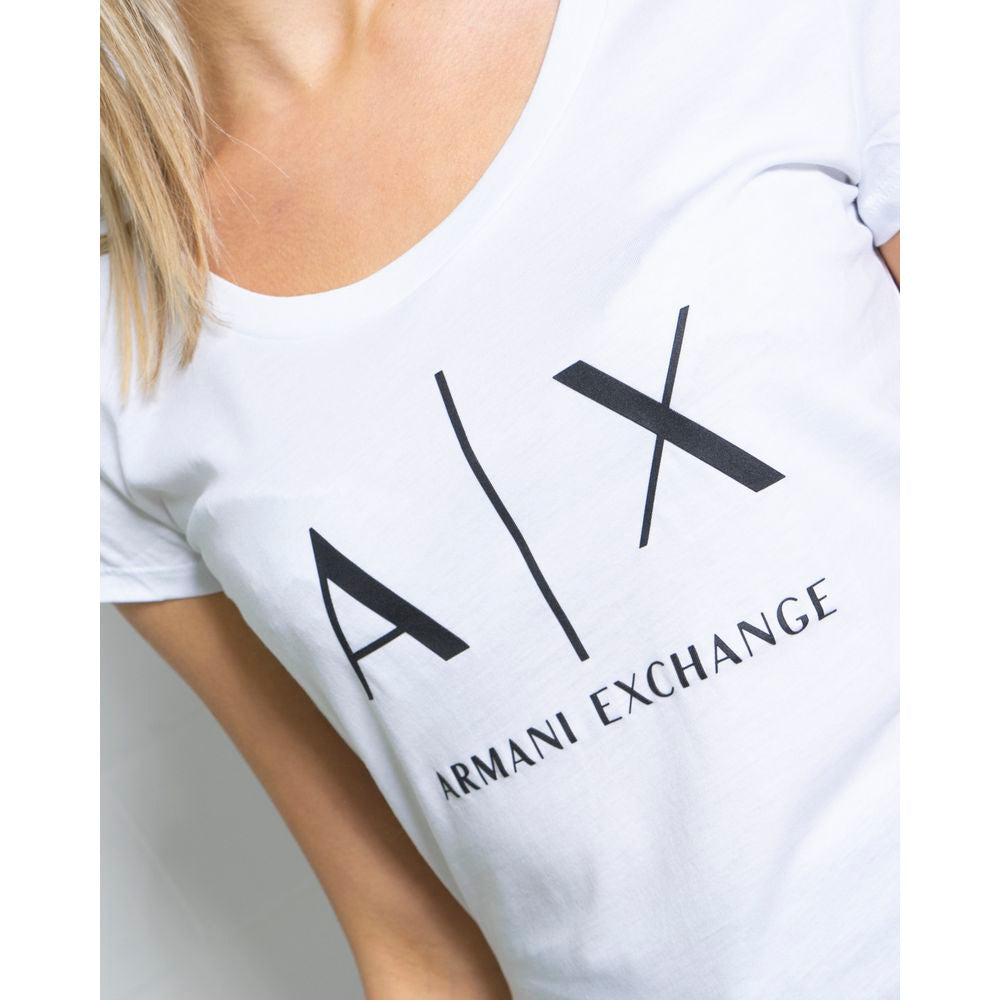 Armani Exchange Λευκά Βαμβακερά Top & T-Shirt