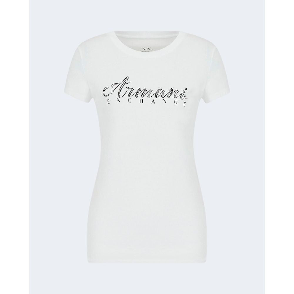 Armani Exchange Λευκά Βαμβακερά Φανελάκια & T-Shirts