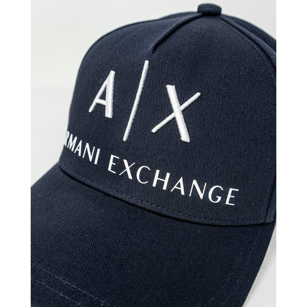 Μπλε Βαμβακερά Καπέλα & Σκούφοι Armani Exchange