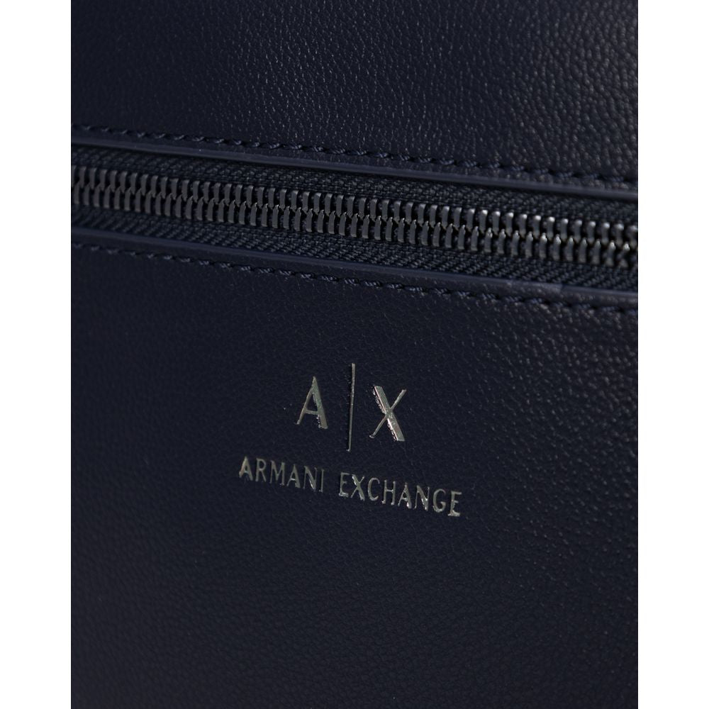 Armani Exchange Μπλε Βαλίτσα Από Πολυεστέρα Και Ταξίδια