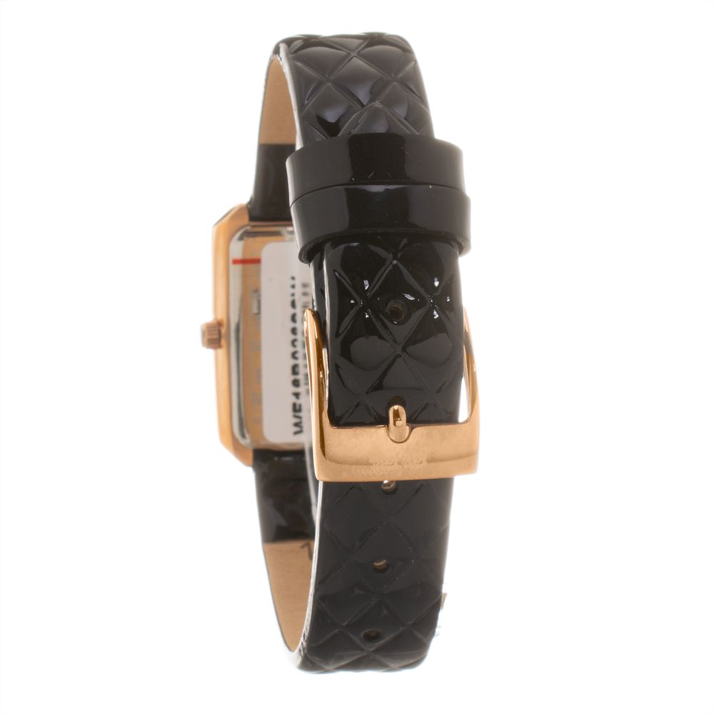 Folli Follie Black Leather Watch