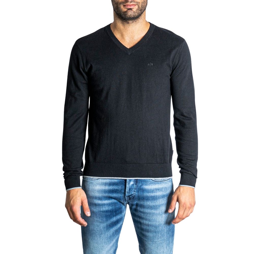 Armani Exchange Μαύρο Βαμβακερό T-Shirt