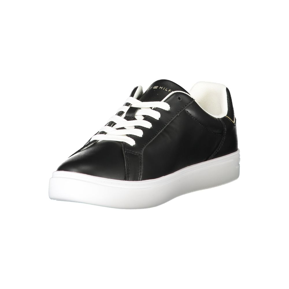 Tommy Hilfiger Black Polyester Sneaker