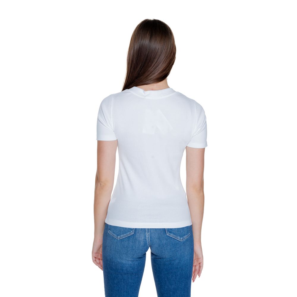 Calvin Klein Jeans Λευκό Βαμβάκι Rigenerato Μπλούζες & T-Shirt