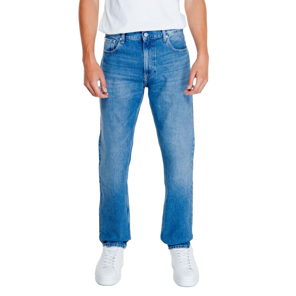 Calvin Klein Jeans Ανοιχτό Μπλε ΒΑΜΒΑΚΙ ΠΡΩΤΟΒΟΥΛΙΑΣ Jeans & Παντελόνι