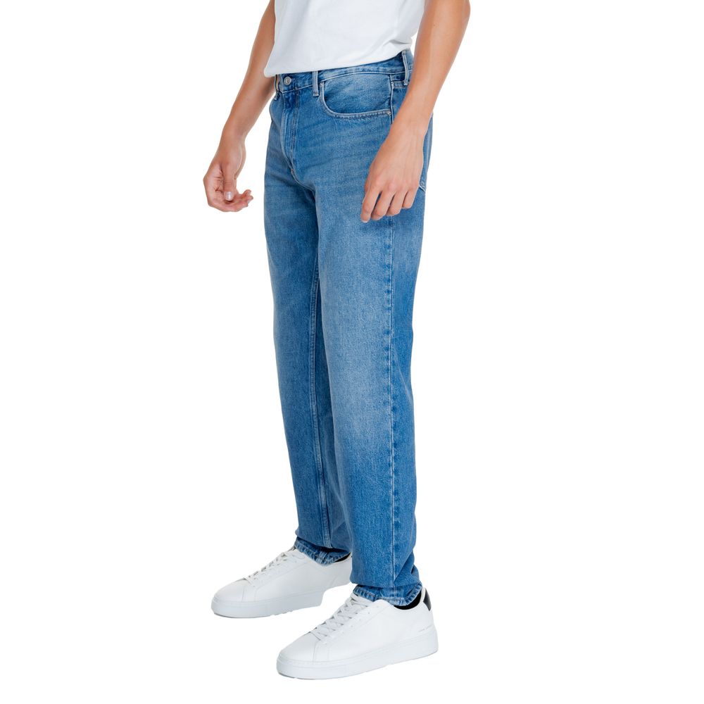 Calvin Klein Jeans Ανοιχτό Μπλε ΒΑΜΒΑΚΙ ΠΡΩΤΟΒΟΥΛΙΑΣ Jeans & Παντελόνι