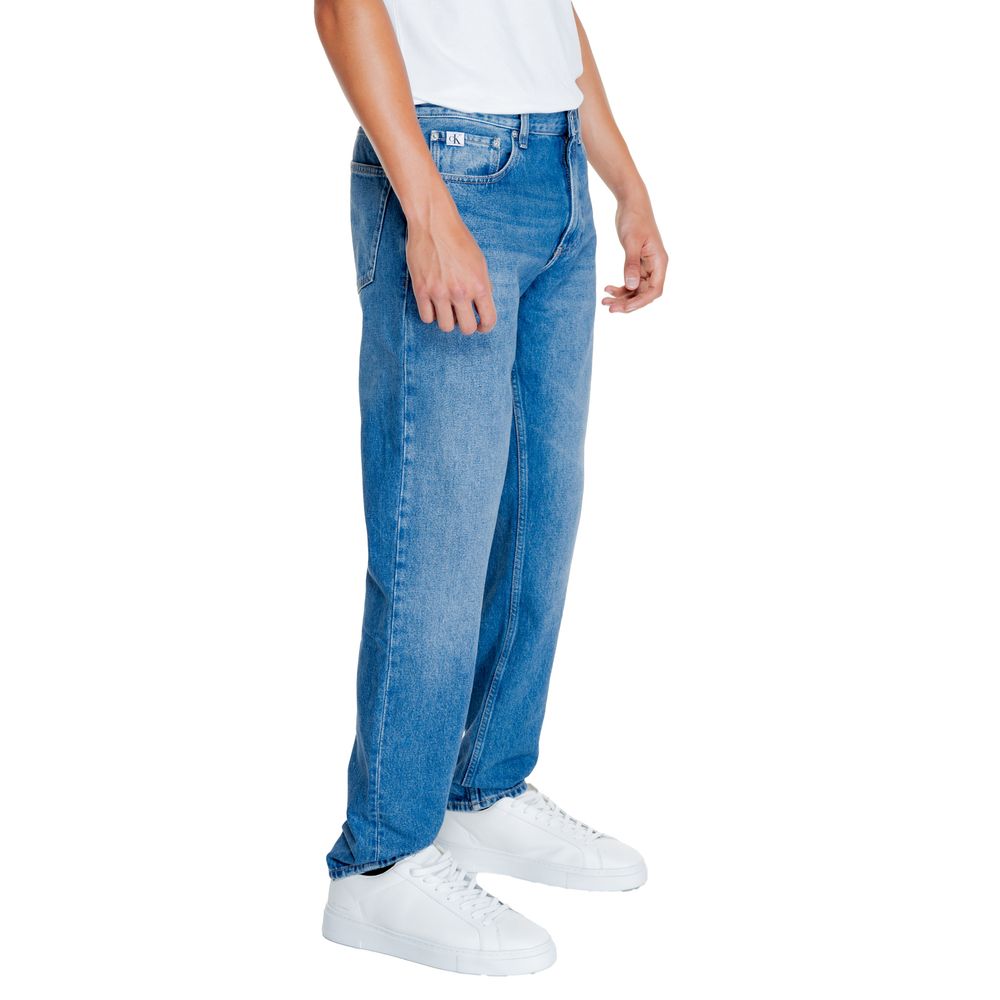 Calvin Klein Jeans Ανοιχτό Μπλε ΒΑΜΒΑΚΙ ΠΡΩΤΟΒΟΥΛΙΑΣ Jeans & Παντελόνι