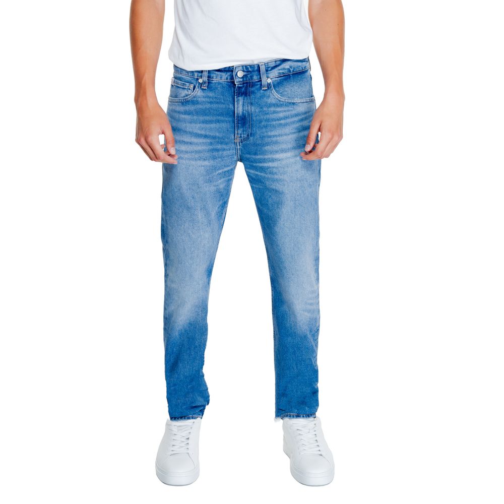 Calvin Klein Jeans Μπλε Τζιν Πρωτοβουλία Καλύτερου Βαμβακιού