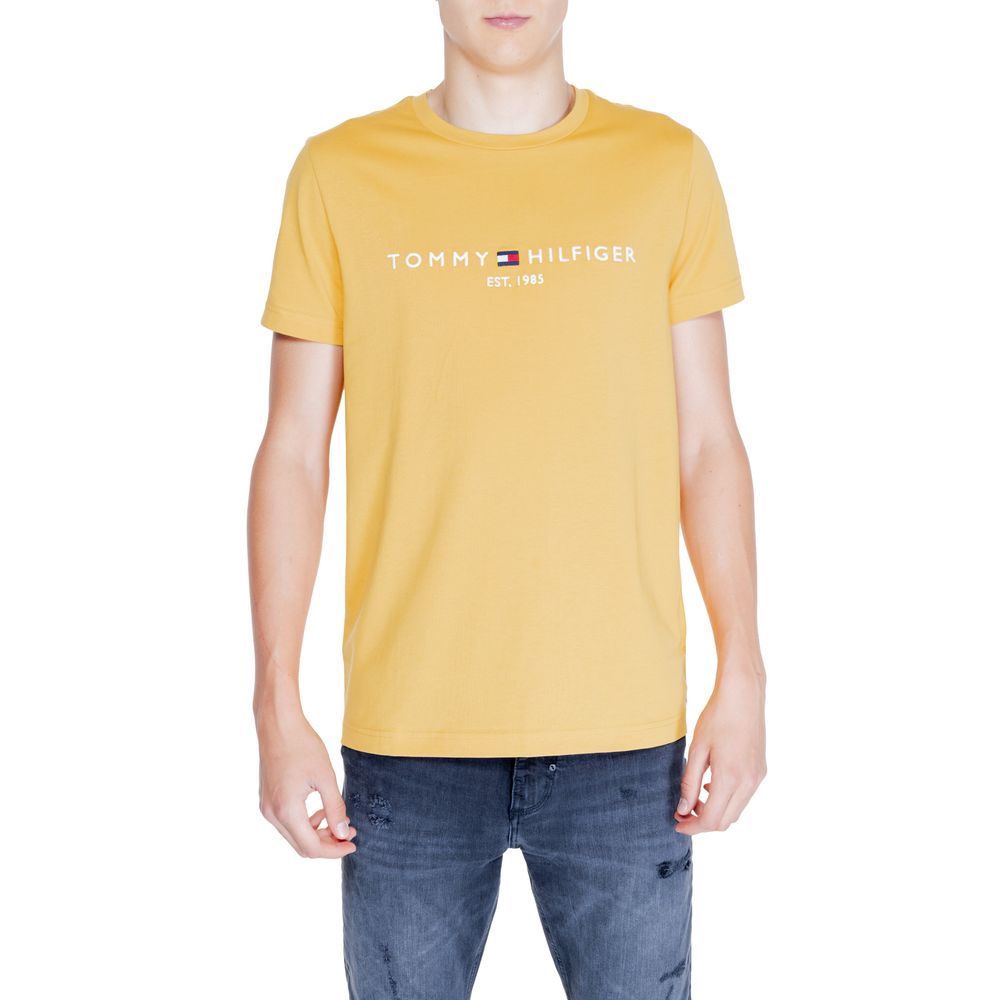 Tommy Hilfiger Κίτρινο Βαμβακερό T-Shirt