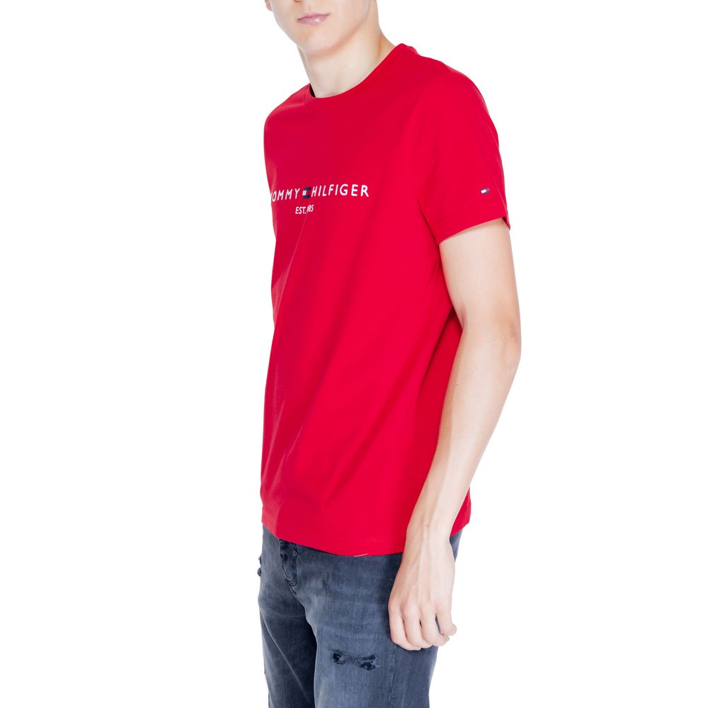 Tommy Hilfiger Κόκκινο Βαμβακερό T-Shirt