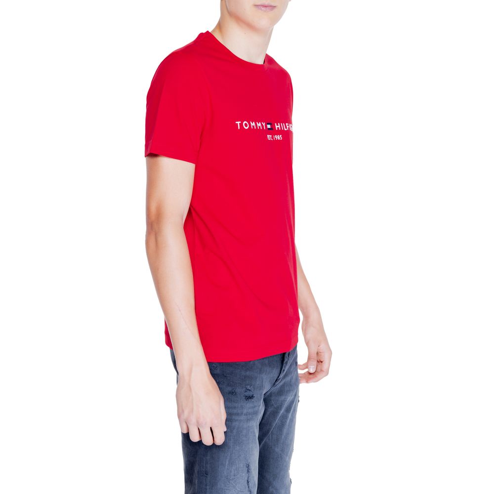 Tommy Hilfiger Κόκκινο Βαμβακερό T-Shirt