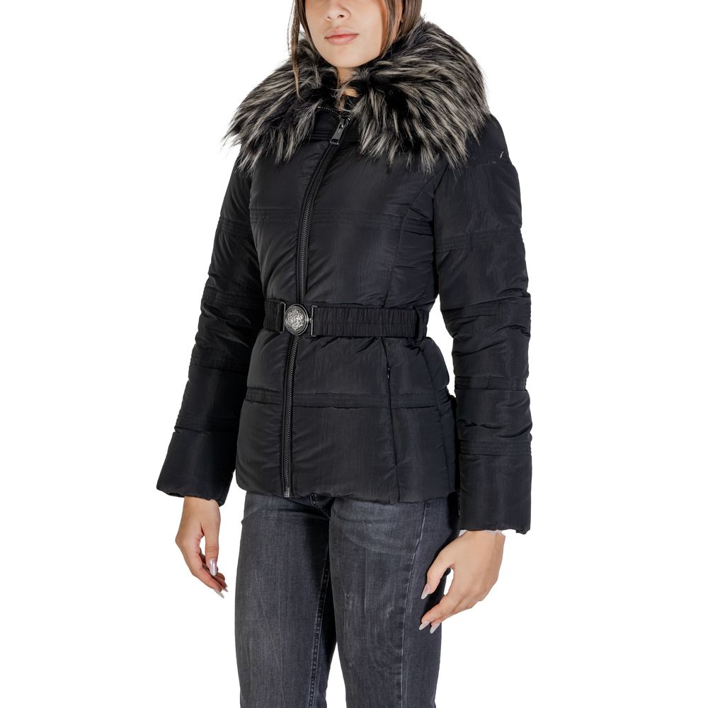 Guess Black Polyamide Jackets & Coat