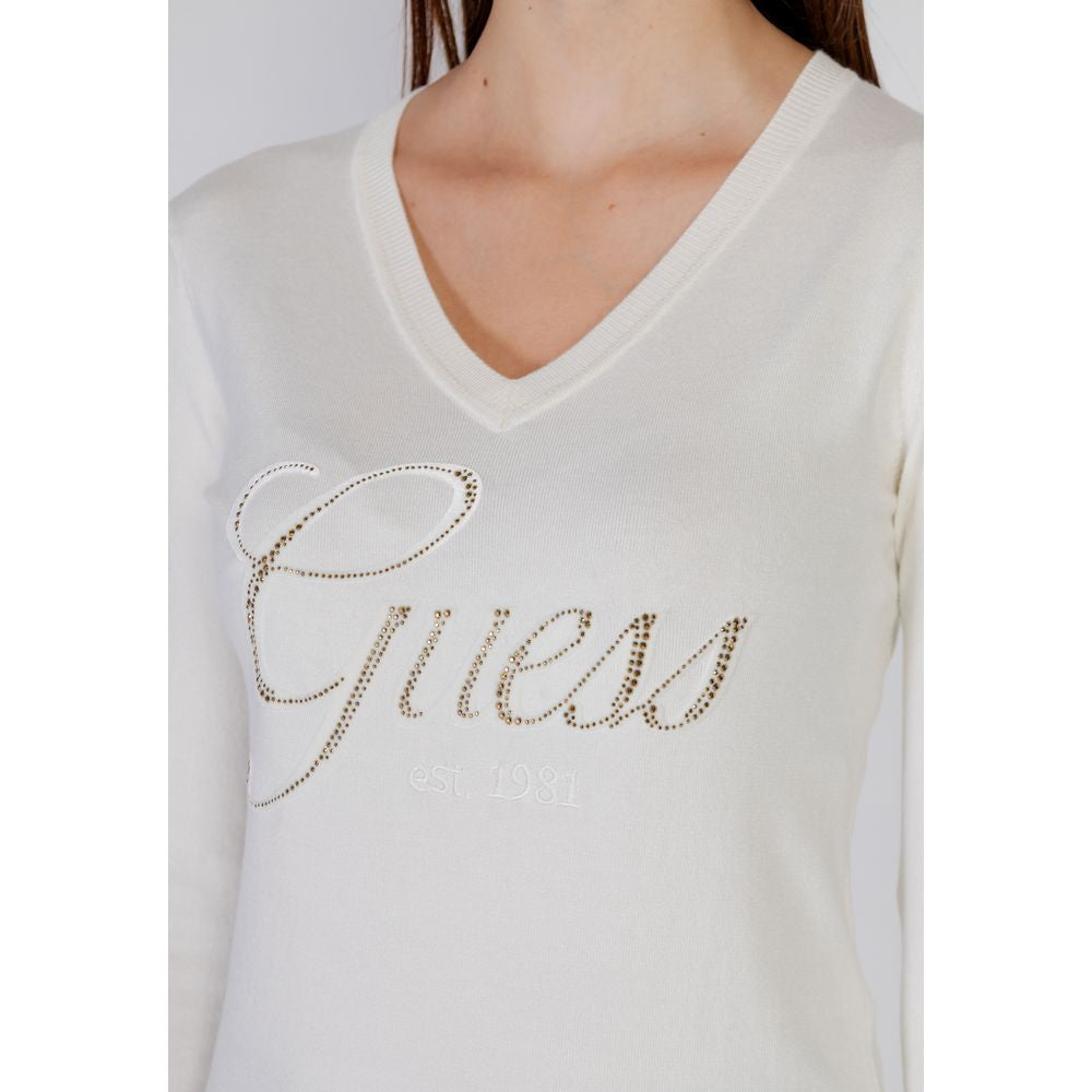 Guess Λευκά Τοπ & T-Shirt από Βισκόζη