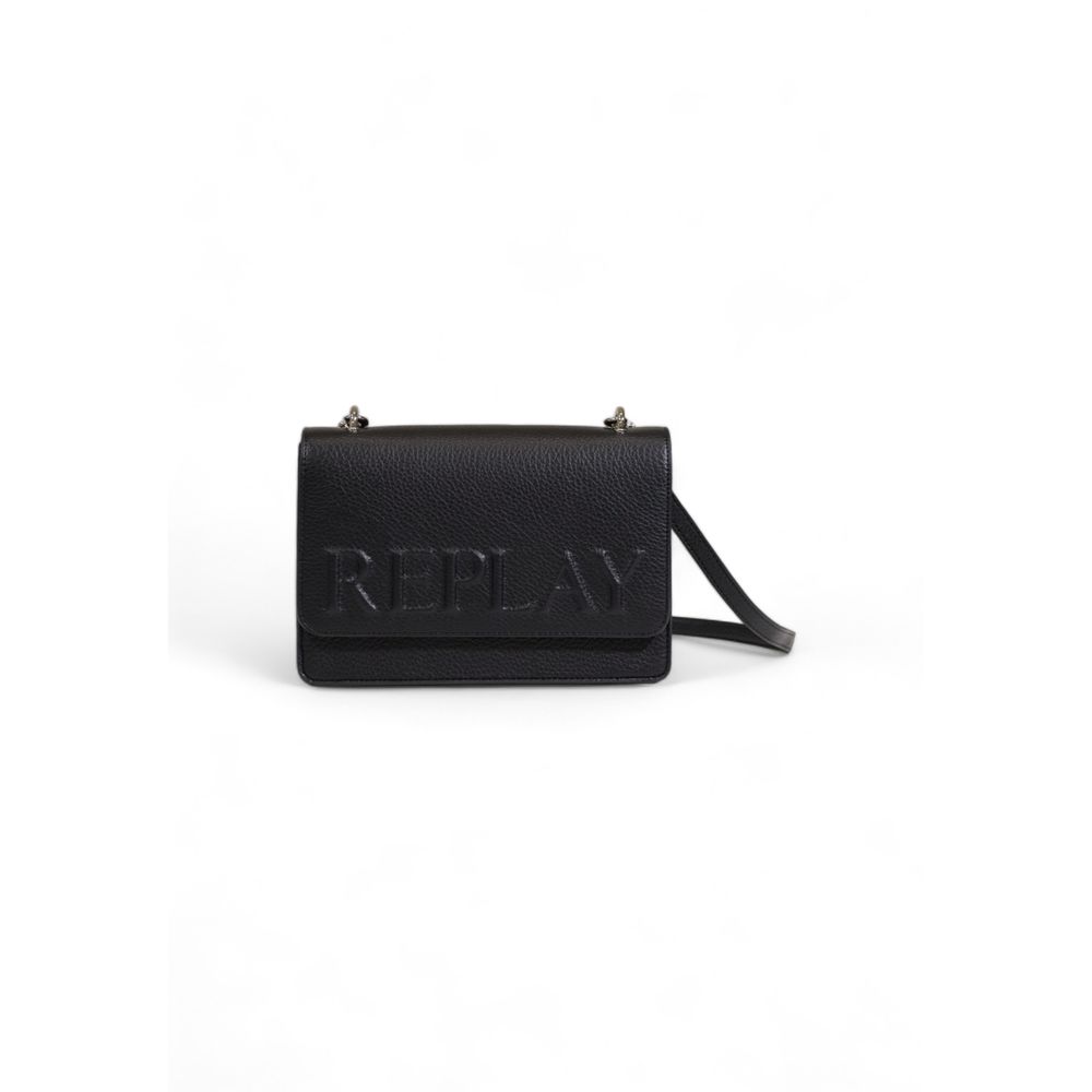 Replay Black Polyester Handbag