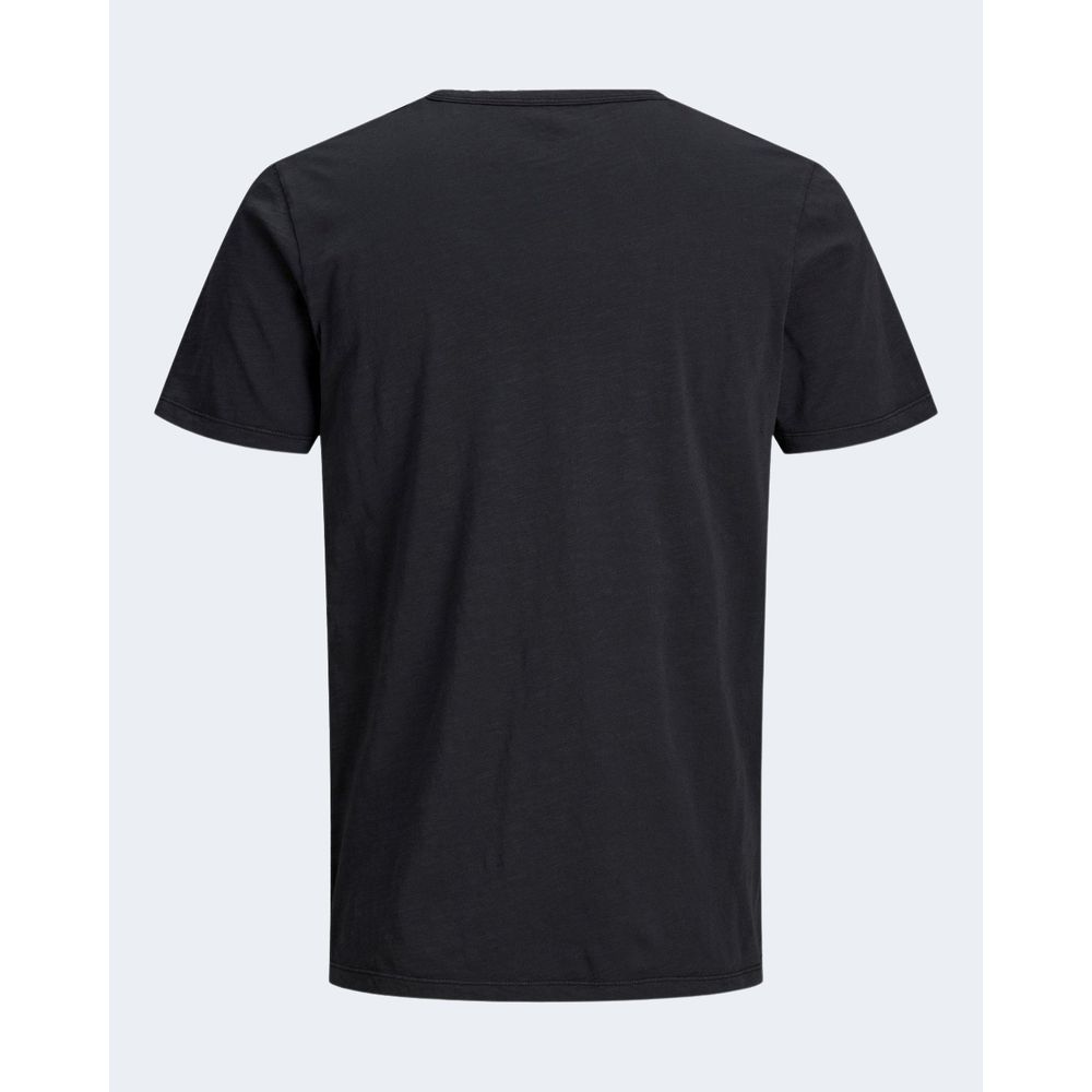 Jack Jones Μαύρο Φλαμενικό Βαμβακερό T-Shirt