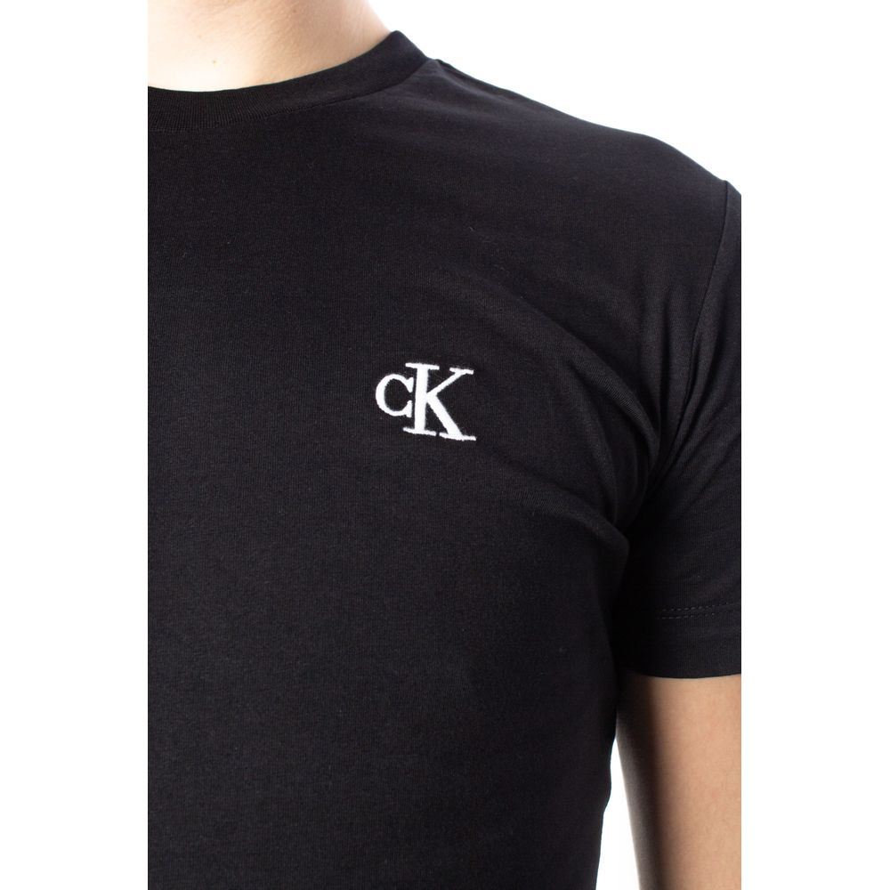 Calvin Klein Jeans Μαύρο Βαμβακερό T-Shirt