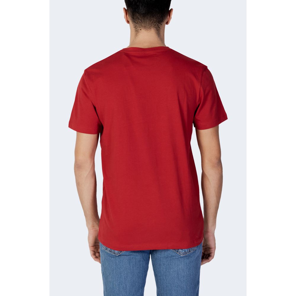 Jack Jones Κόκκινο Βαμβακερό T-Shirt