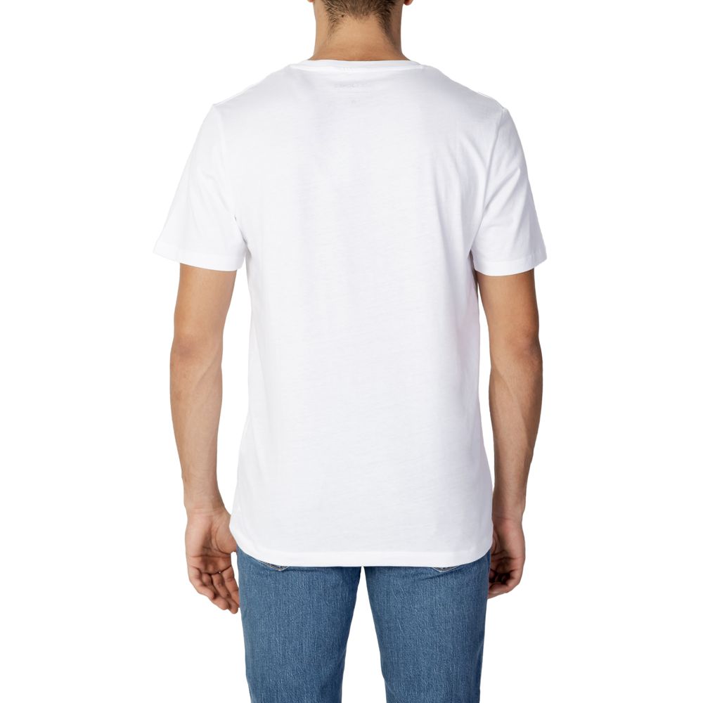 Jack Jones Λευκό Βαμβακερό T-Shirt