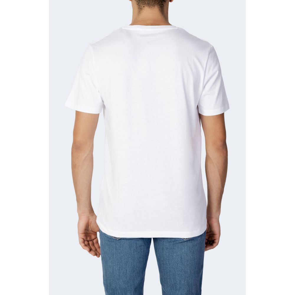 Jack Jones Λευκό Βαμβακερό T-Shirt