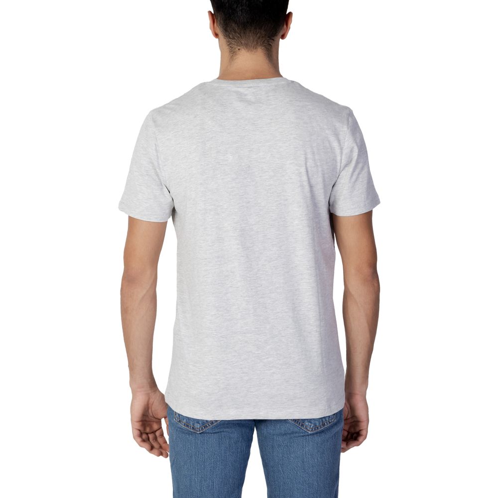 Jack Jones Γκρι Βαμβακερό T-Shirt