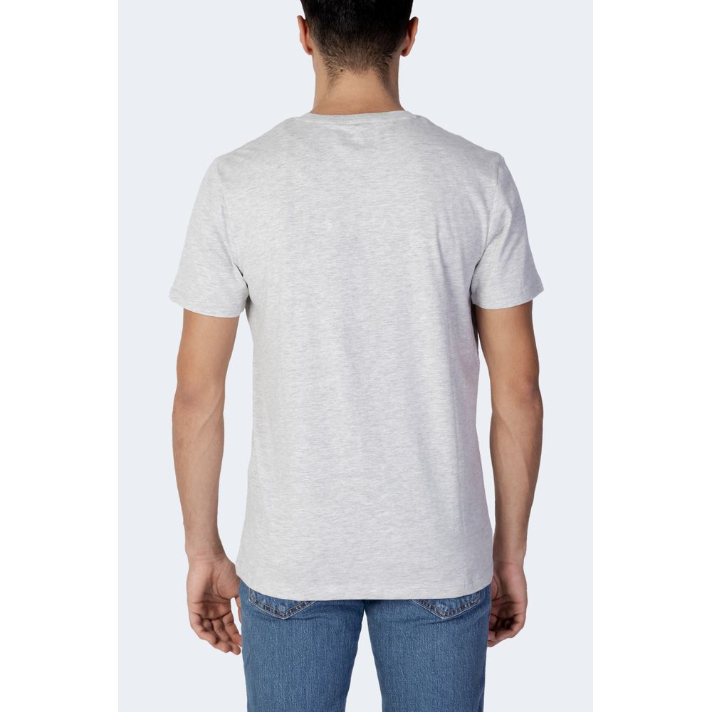 Jack Jones Γκρι Βαμβακερό T-Shirt