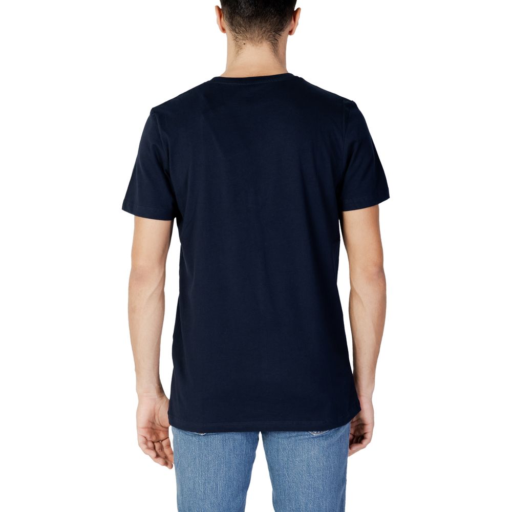 Jack Jones Μπλε Βαμβακερό T-Shirt