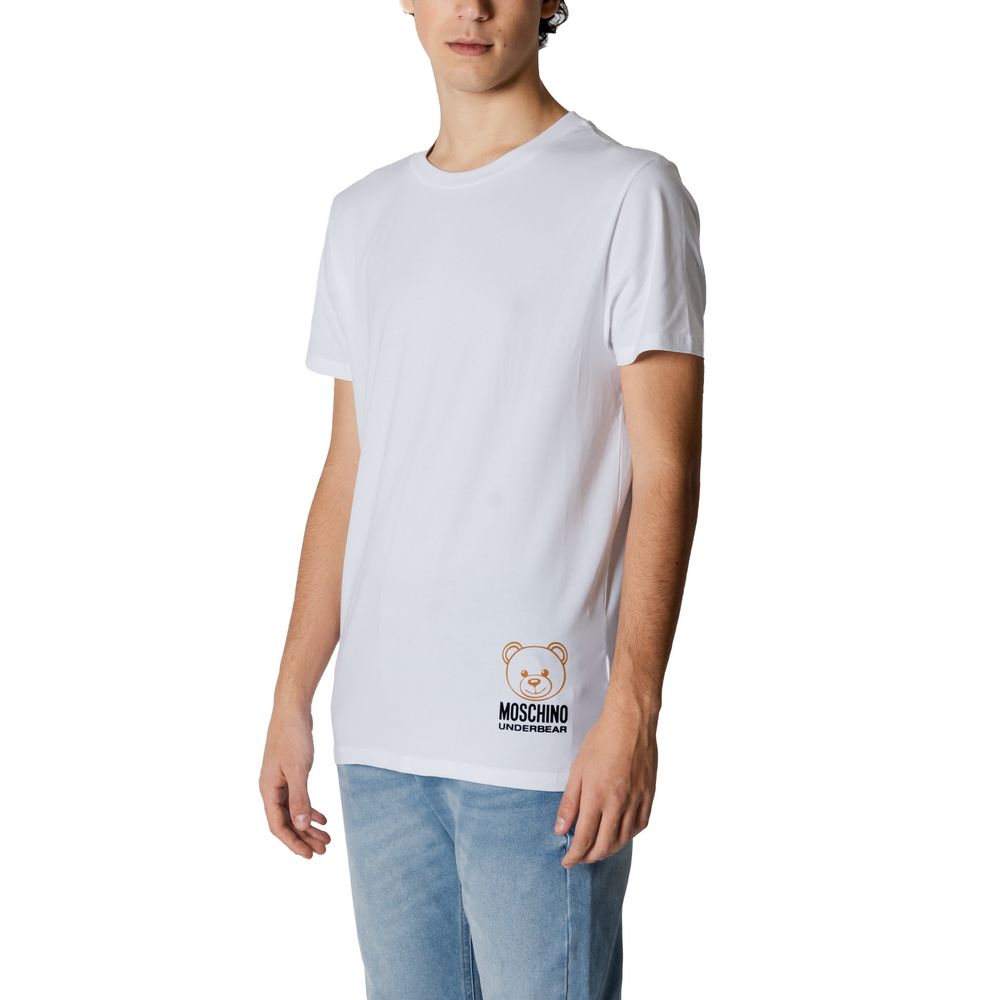 Moschino Λευκό Βαμβακερό T-Shirt