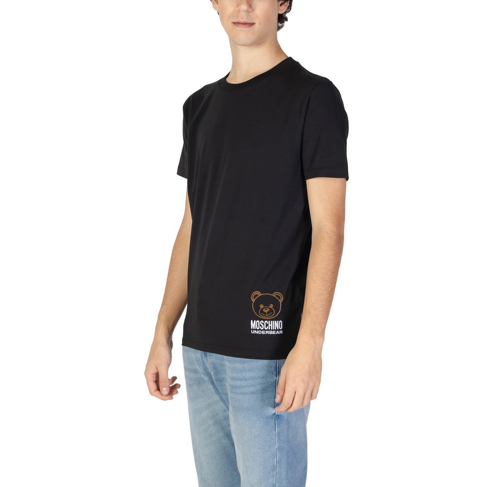 Moschino Μαύρο Βαμβακερό T-Shirt