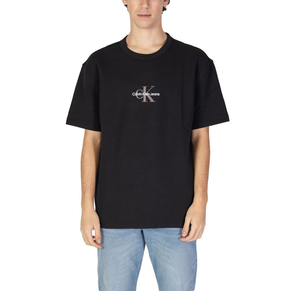 Calvin Klein Jeans Μαύρο Βαμβακερό Rigenerato T-Shirt