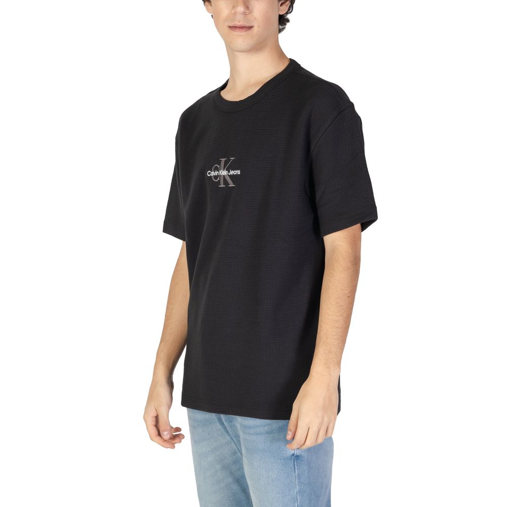 Calvin Klein Jeans Μαύρο Βαμβακερό Rigenerato T-Shirt