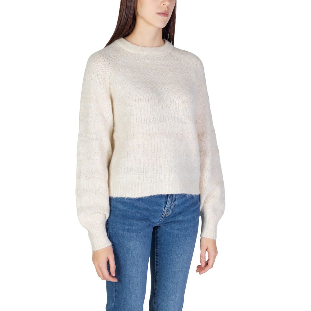 Only Cream Polyester Sweater