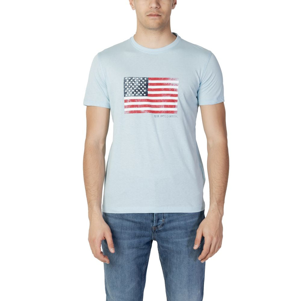 U.S. POLO ASSN. Μπλε Βαμβακερό T-Shirt