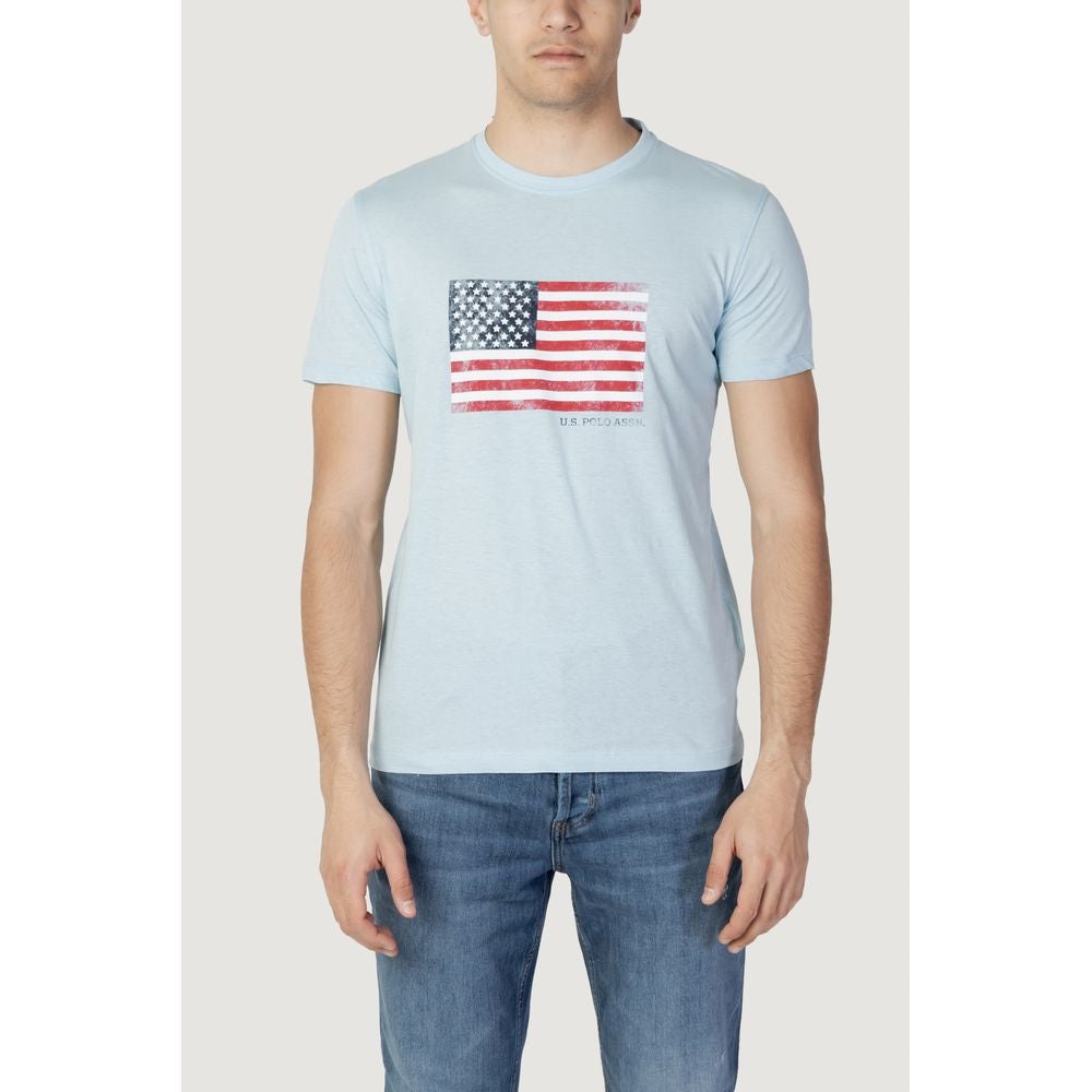 U.S. POLO ASSN. Μπλε Βαμβακερό T-Shirt