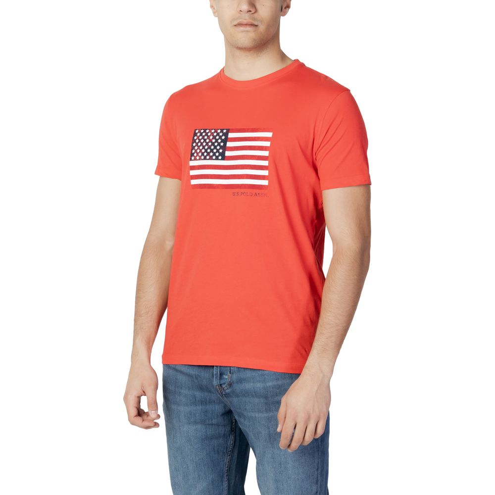 U.S. POLO ASSN. Κόκκινο Βαμβακερό T-Shirt