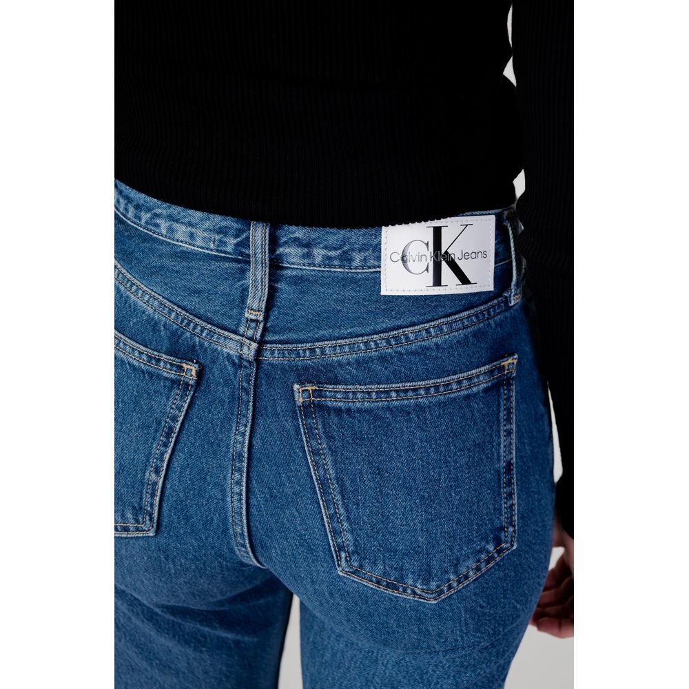 Calvin Klein Jeans Μπλε Βαμβακερά Τζιν & Παντελόνια