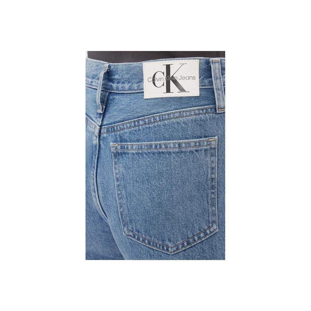 Calvin Klein Jeans Ανοιχτό Μπλε Βαμβακερά Τζιν και Παντελόνι