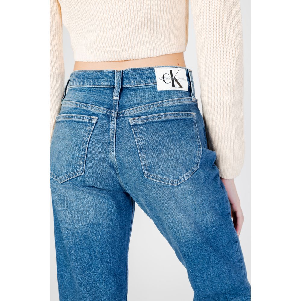 Calvin Klein Jeans Μπλε Βαμβακερό Τζιν & Παντελόνι