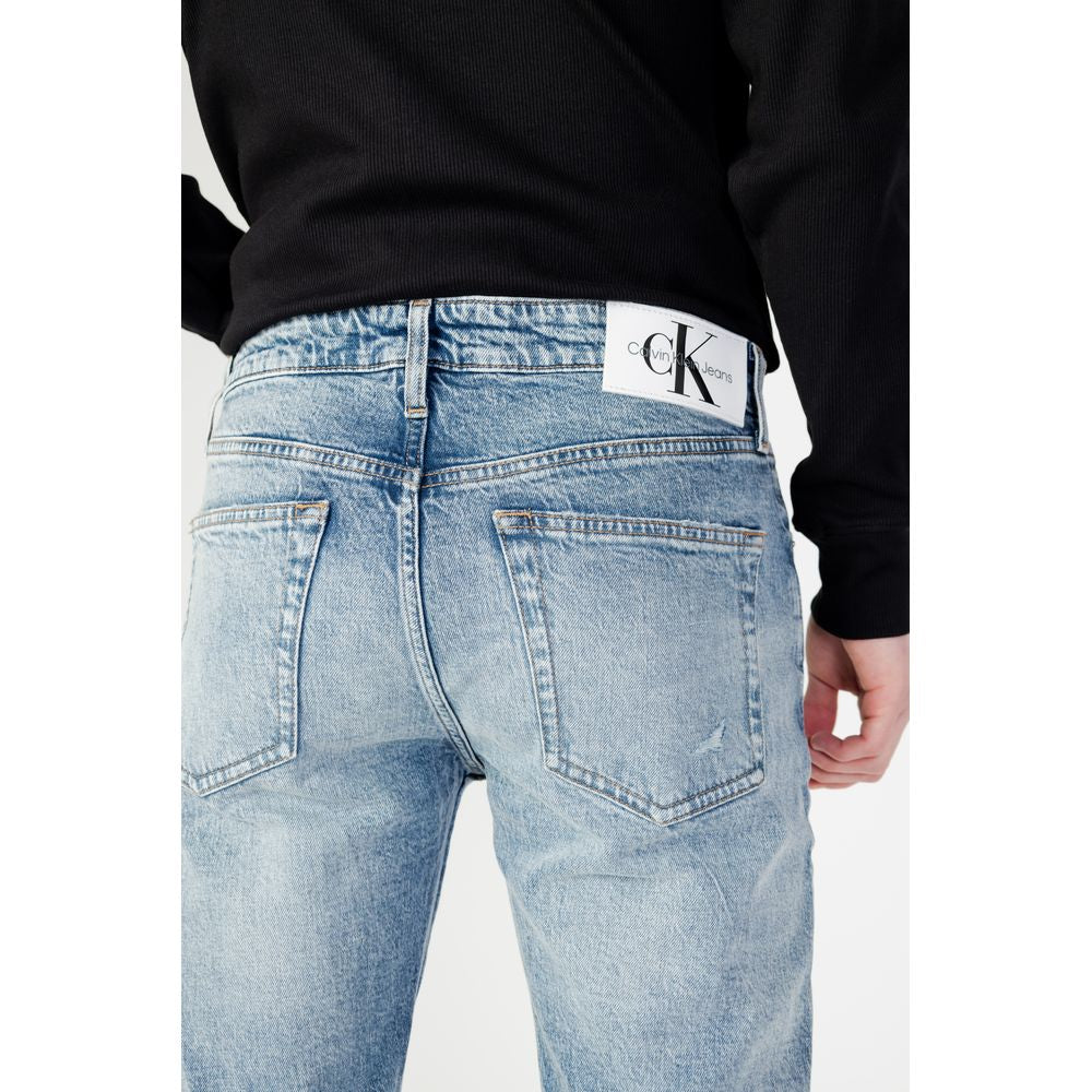 Calvin Klein Jeans Ανοιχτό Μπλε Τζιν από Βαμβάκι & Παντελόνι