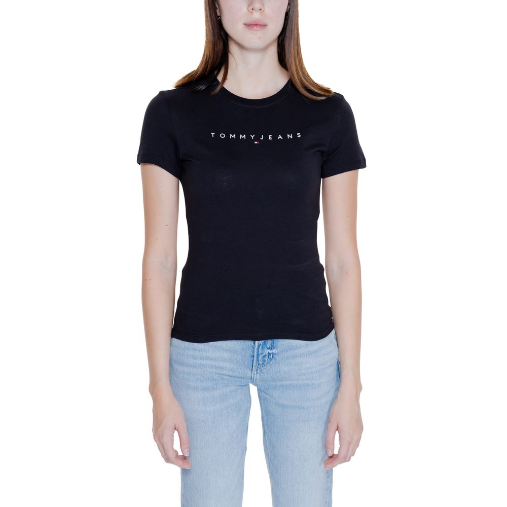 Tommy Hilfiger Jeans Μαύρο Βαμβακερό Μπλουζάκι & T-Shirt