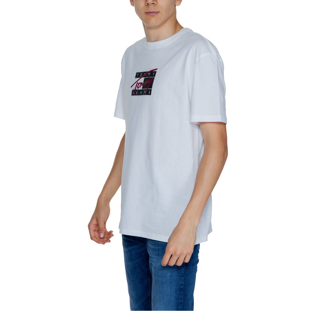 Tommy Hilfiger Jeans Λευκό Βαμβακερό Rigenerato T-Shirt